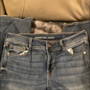 TWO pairs of LIKE NEW AMERICAN EAGLE jeans